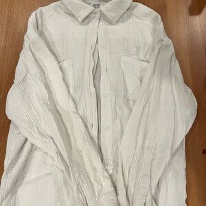 Ricki's Textured Cream Button Down Shirt